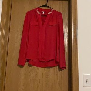 Red blouse